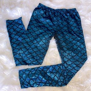 Metallic Mermaid Fashion Leggings